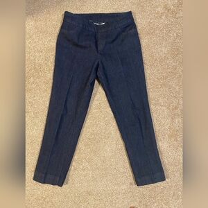 Soft Surroundings Dark Blue Straight Leg Jeans